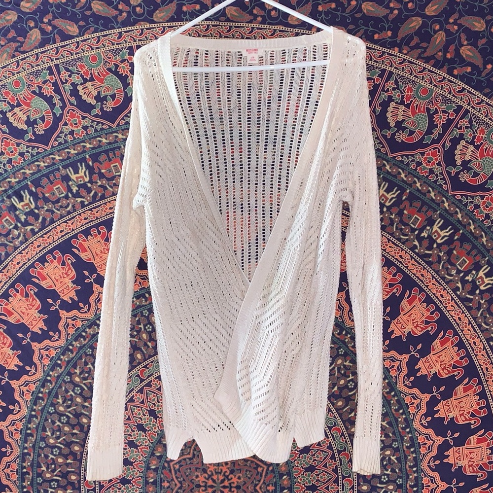 open front knit cardigan